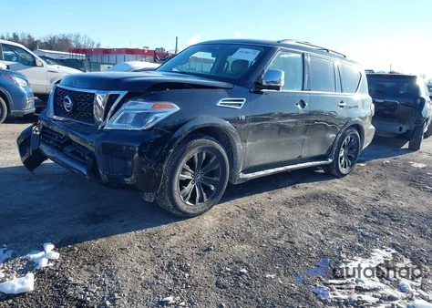 2019 Nissan Armada Platinum z USA, uszkodzony, nr VIN JN8AY2NE4K9756768